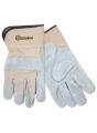 Split Leather Gloves w/Safety Cuffs - L