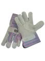 Split Leather Gloves w/Safety Cuffs - XL