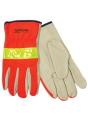 Hi-Viz Leather Driver" s Glove - XL