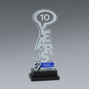 Years Award - 10 Years - 3.5 " x 8.5 "