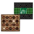 Gourmet Chocolate Truffles Gift Box w/ Full Color Band - 20 pc