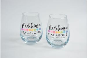 Set Of 2 Stemless Wine Glass Gift Set