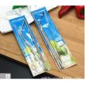 Polybag straw packaging with full color card