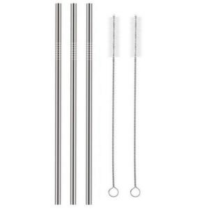 Straight 6mm Stainless Steel Straw