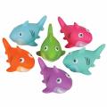 2" RUBBER SHARK (ASSORTED COLORS)