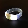 LIGHT-UP BRACELET - WHITE - BATTERIES (3 x AG3) INCLUDED - REPLACABLE - Printed