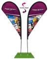 6' Double Sided Teardrop Wind Flag Only
