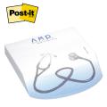 Post-it® Custom Printed Angle Note Pads &mdash; Rounded 4 x 3-3/4 &nbsp; Rounded - 150-sheets / 2 Color