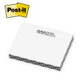Post-it® Custom Printed Rectangle Notes Cube 3" x 4" x 1/2" - Slim Cube / 1 spot color, 2 designs side print