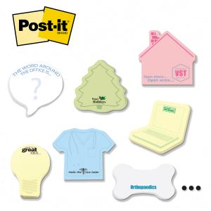Post-it® Custom Printed Notes Shapes &mdash; Large - 50-sheets / 1 Color