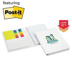 Essential Journal featuring Post-it® Notes and Flags &mdash; Option 2 - One Size / Full-color digital in designated area on cover