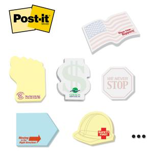 Post-it® Custom Printed Notes Shapes &mdash; Medium - 25-sheets / 3 & 4 Color
