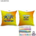 Personalized Sublimated Polyester Throw Cushion, 16x16