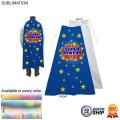 48 Hr Quick Ship - Super Hero Cape, Adult size, Neck Ties, Polyester Fabric, Sublimated Edge to Edge