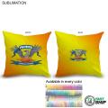 72 Hr Fast Ship - Sublimated Large Throw Cushion, 16x16, Invisible Zipper Closure, Removable insert
