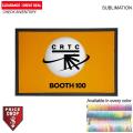 Tradeshow Booth Entrance Mat, Small Size, 16x24, Nitrile Rubber, 100% Poly, Anti-Slip, Sublimated